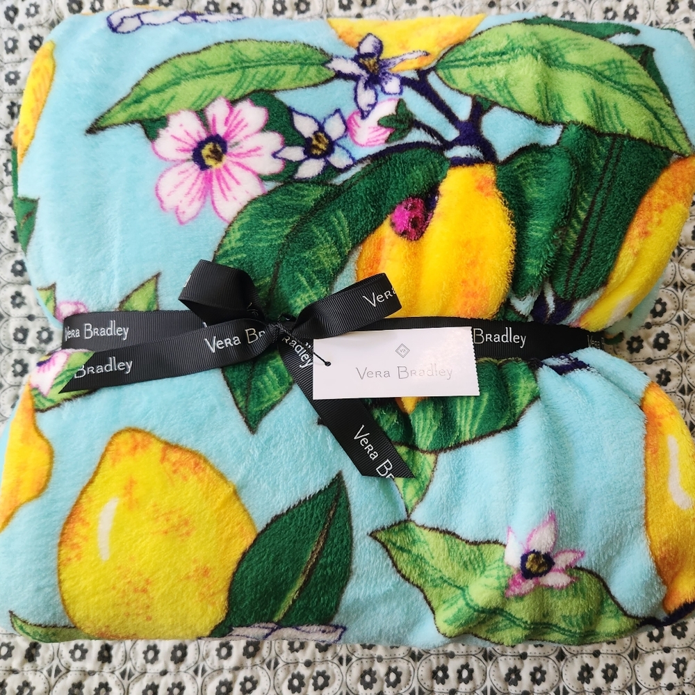 Vera Bradley Lemon Throw Blanket